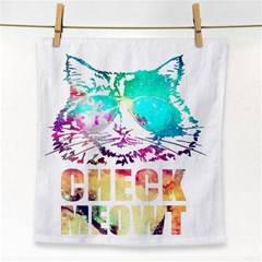 Check Meowt Face Towel by nate14shop