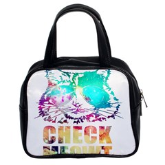 Check Meowt Classic Handbag (two Sides) by nate14shop