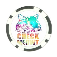 Check Meowt Poker Chip Card Guard (10 Pack) by nate14shop