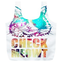 Check Meowt Full Print Recycle Bag (xl) by nate14shop