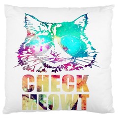 Check Meowt Standard Flano Cushion Case (two Sides) by nate14shop