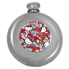 Hello-kitty Round Hip Flask (5 Oz) by nate14shop