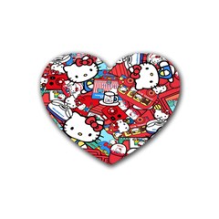 Hello-kitty Rubber Coaster (heart) by nate14shop