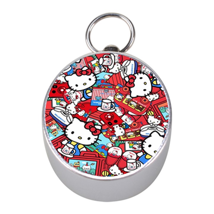 Hello-kitty Mini Silver Compasses