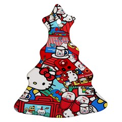 Hello-kitty Christmas Tree Ornament (two Sides) by nate14shop