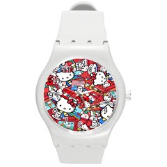 Hello-kitty Round Plastic Sport Watch (m) by nate14shop