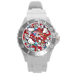 Hello-kitty Round Plastic Sport Watch (l) by nate14shop