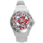 Hello-kitty Round Plastic Sport Watch (L) Front