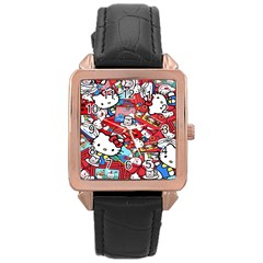 Hello-kitty Rose Gold Leather Watch  by nate14shop