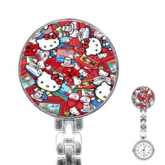 Hello-kitty Stainless Steel Nurses Watch by nate14shop