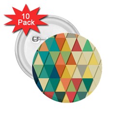 Geometric 2 25  Buttons (10 Pack)  by nate14shop