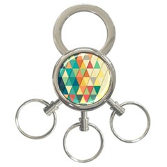 Geometric 3-ring Key Chain