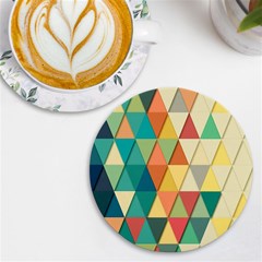 Geometric Uv Print Round Tile Coaster