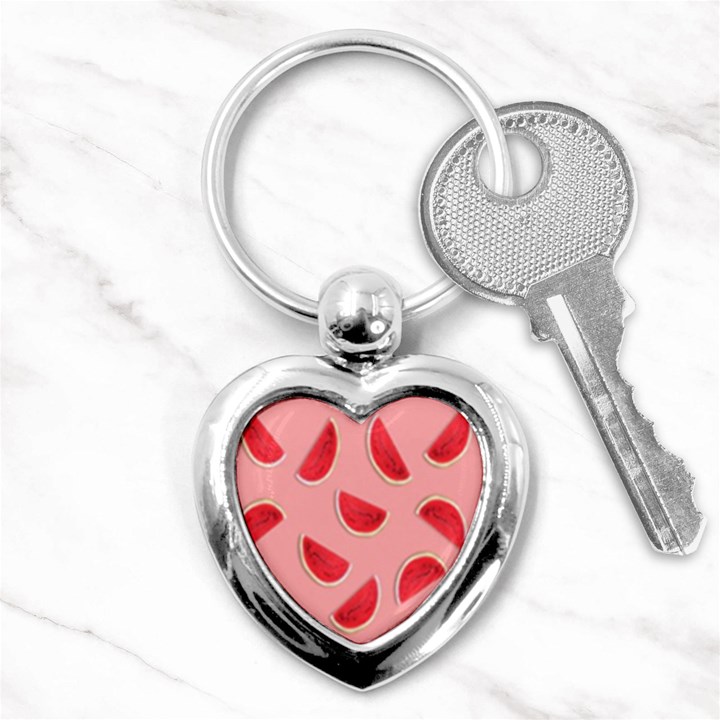 Water Melon Red Key Chain (Heart)