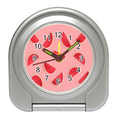 Water Melon Red Travel Alarm Clock by nate14shop