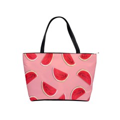 Water Melon Red Classic Shoulder Handbag by nate14shop