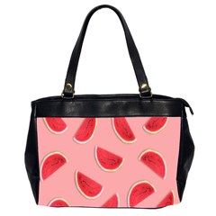 Water Melon Red Oversize Office Handbag (2 Sides) by nate14shop