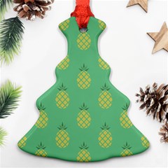 Pineapple Christmas Tree Ornament (two Sides) by nate14shop