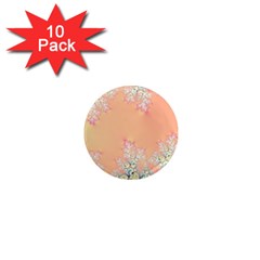 Peach Spring Frost On Flowers Fractal 1  Mini Magnet (10 Pack)  by Artist4God