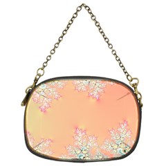 Peach Spring Frost On Flowers Fractal Chain Purse (two Sides) by Artist4God