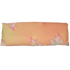 Peach Spring Frost On Flowers Fractal Body Pillow Case (dakimakura) by Artist4God