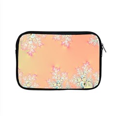 Peach Spring Frost On Flowers Fractal Apple Macbook Pro 15  Zipper Case by Artist4God