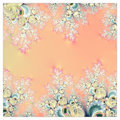 Peach Spring Frost On Flowers Fractal Lightweight Scarf  by Artist4God