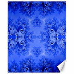 Blue Sky Over The Bluebells Frost Fractal Canvas 16  X 20  by Artist4God