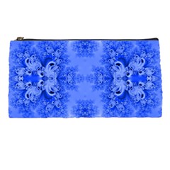 Blue Sky Over The Bluebells Frost Fractal Pencil Case by Artist4God