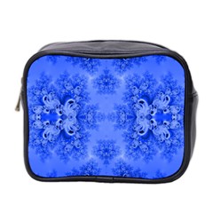 Blue Sky Over The Bluebells Frost Fractal Mini Toiletries Bag (two Sides) by Artist4God