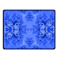 Blue Sky Over The Bluebells Frost Fractal Fleece Blanket (small) by Artist4God