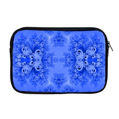 Blue Sky Over The Bluebells Frost Fractal Apple Macbook Pro 17  Zipper Case by Artist4God