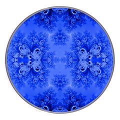 Blue Sky Over The Bluebells Frost Fractal Wireless Charger by Artist4God