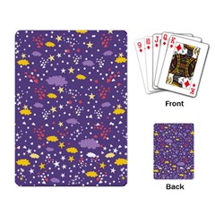 Pattern-cute-clouds-stars Playing Cards Single Design (rectangle)