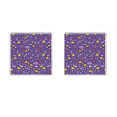 Pattern-cute-clouds-stars Cufflinks (square)