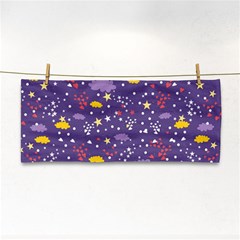 Pattern-cute-clouds-stars Hand Towel