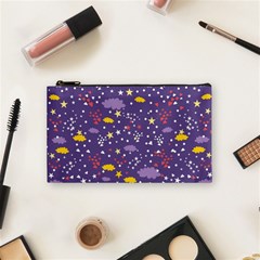 Pattern-cute-clouds-stars Cosmetic Bag (small)