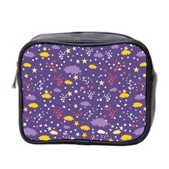 Pattern-cute-clouds-stars Mini Toiletries Bag (two Sides)