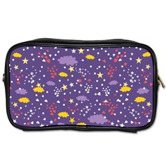 Pattern-cute-clouds-stars Toiletries Bag (one Side)