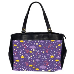 Pattern-cute-clouds-stars Oversize Office Handbag (2 Sides)