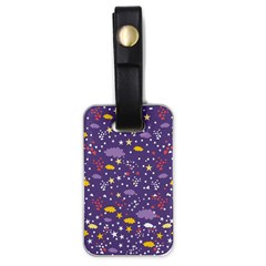 Pattern-cute-clouds-stars Luggage Tag (one Side)