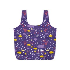 Pattern-cute-clouds-stars Full Print Recycle Bag (s)