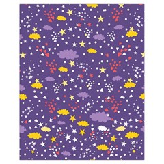 Pattern-cute-clouds-stars Drawstring Bag (small)