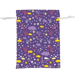 Pattern-cute-clouds-stars  Lightweight Drawstring Pouch (xl) by Jancukart