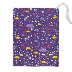 Pattern-cute-clouds-stars Drawstring Pouch (5xl)