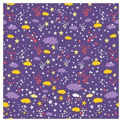 Pattern-cute-clouds-stars Lightweight Scarf  by Jancukart