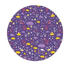 Pattern-cute-clouds-stars Mini Round Pill Box (pack Of 3)