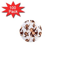 Monkey-seamless-pattern 1  Mini Magnets (100 Pack) 