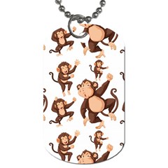 Monkey-seamless-pattern Dog Tag (two Sides)