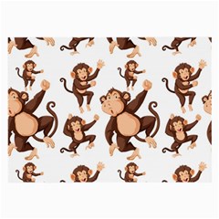 Monkey-seamless-pattern Large Glasses Cloth (2 Sides)